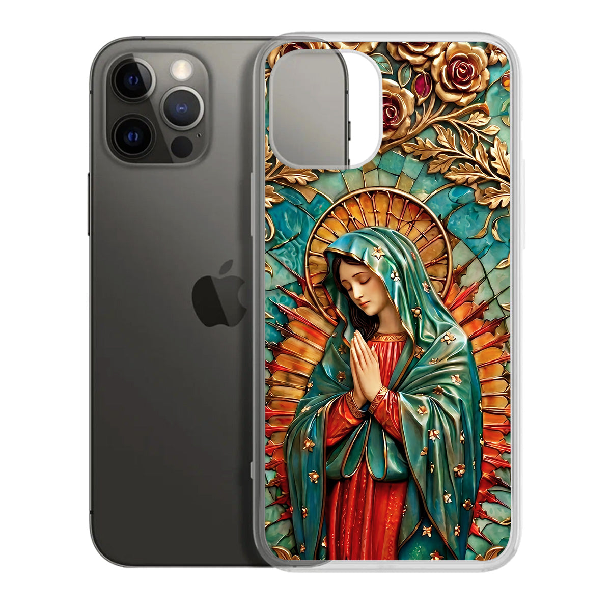 Our Lady Of Guadalupe - Clear Silicone Phone Case