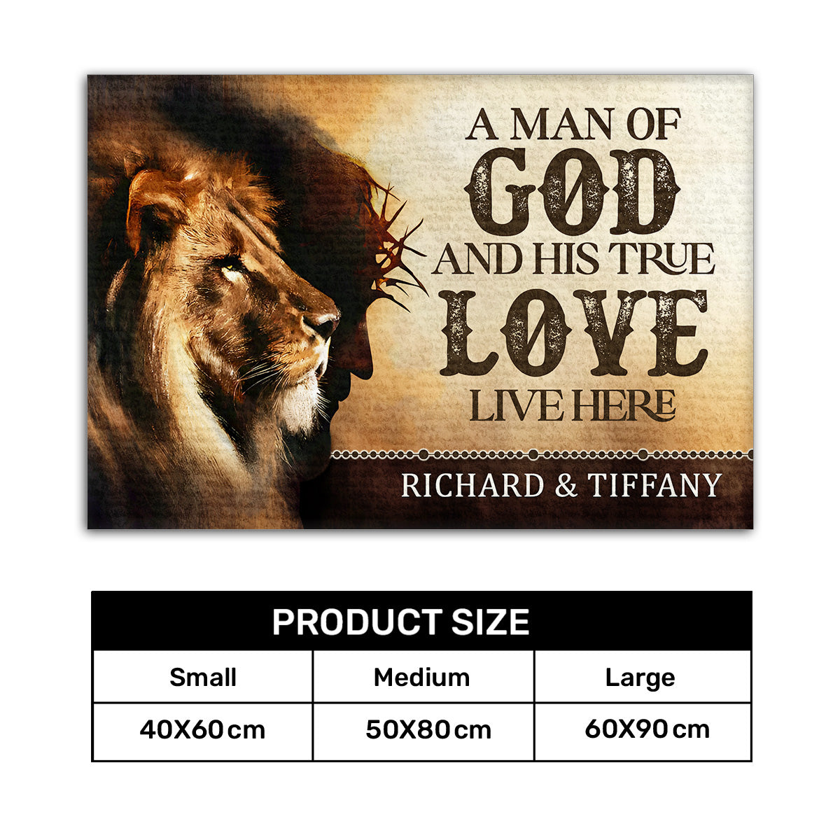 Man Of God - Personalized Doormat