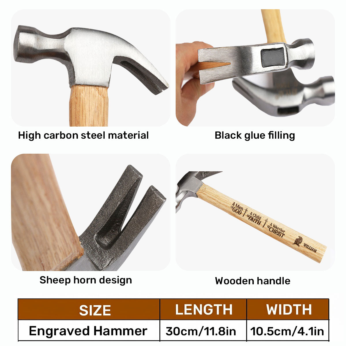 Blessed Is The Man Who Trusts In The Lord -  Wooden Hammer