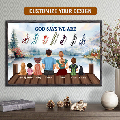 God Says We Are - Personalized Poster FCPTM1062