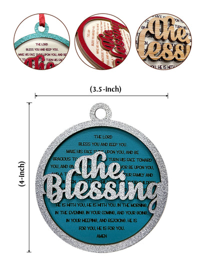 The Blessing - Two Layered Wood Ornament