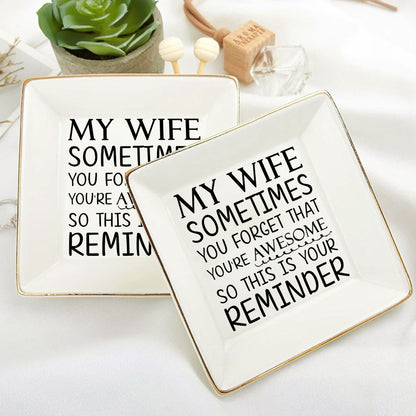 You Forget You're Awesome - Personalized Jewelry Dish FCJDNUHA1897TA