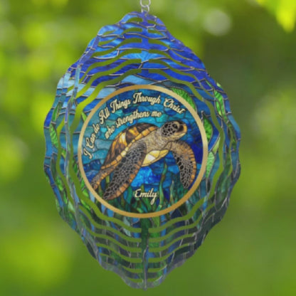 I Can do All Things Through Christ Who Strengthens Me - Personalized Wind Spinners FCWISPLEPA1754D