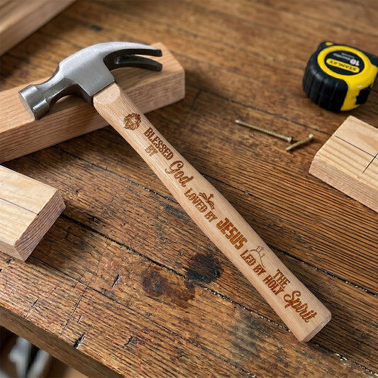 Blessed By God Guided By Spirit -  Wooden Hammer
