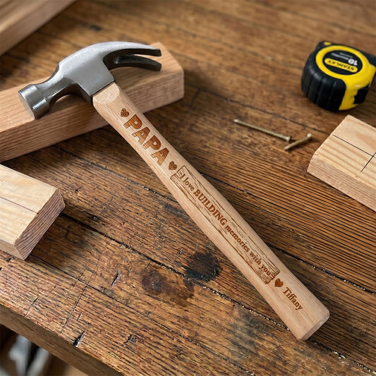 Building Memories Together - Personalized Wooden Hammer