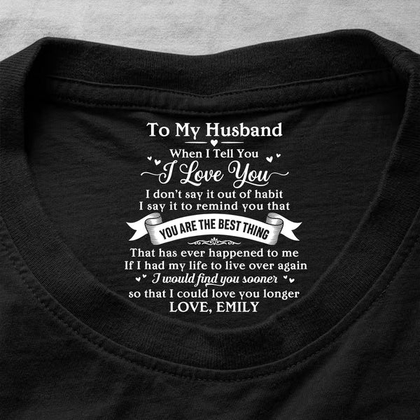 Forever I’d Find You Sooner - Personalized Shirt With Design Inner Neck