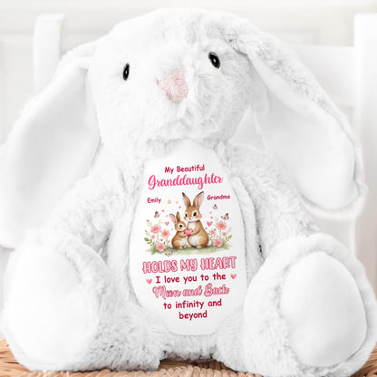 To My Grandkid - Personalized Stuffed Bunny