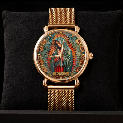 Our Lady Of Guadalupe - Personalized Women's Wrist Watch