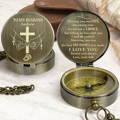 Meeting You Was Fate - Personalized Compass