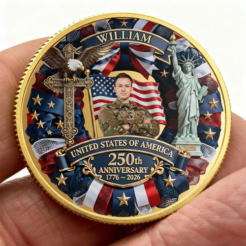 Thanh You For Your Service - Personalized Commemorative Coin