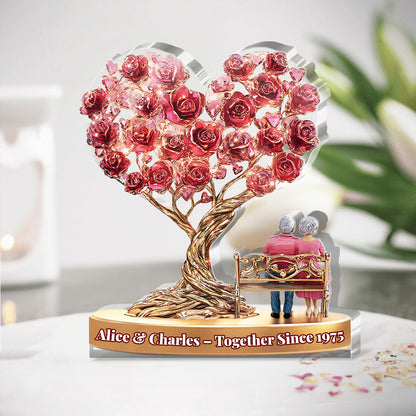 Together We Grow - Personalized Custom Shaped Squared Acrylic Plaque