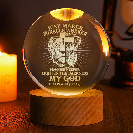 Way Maker - Crystal Ball Night Light