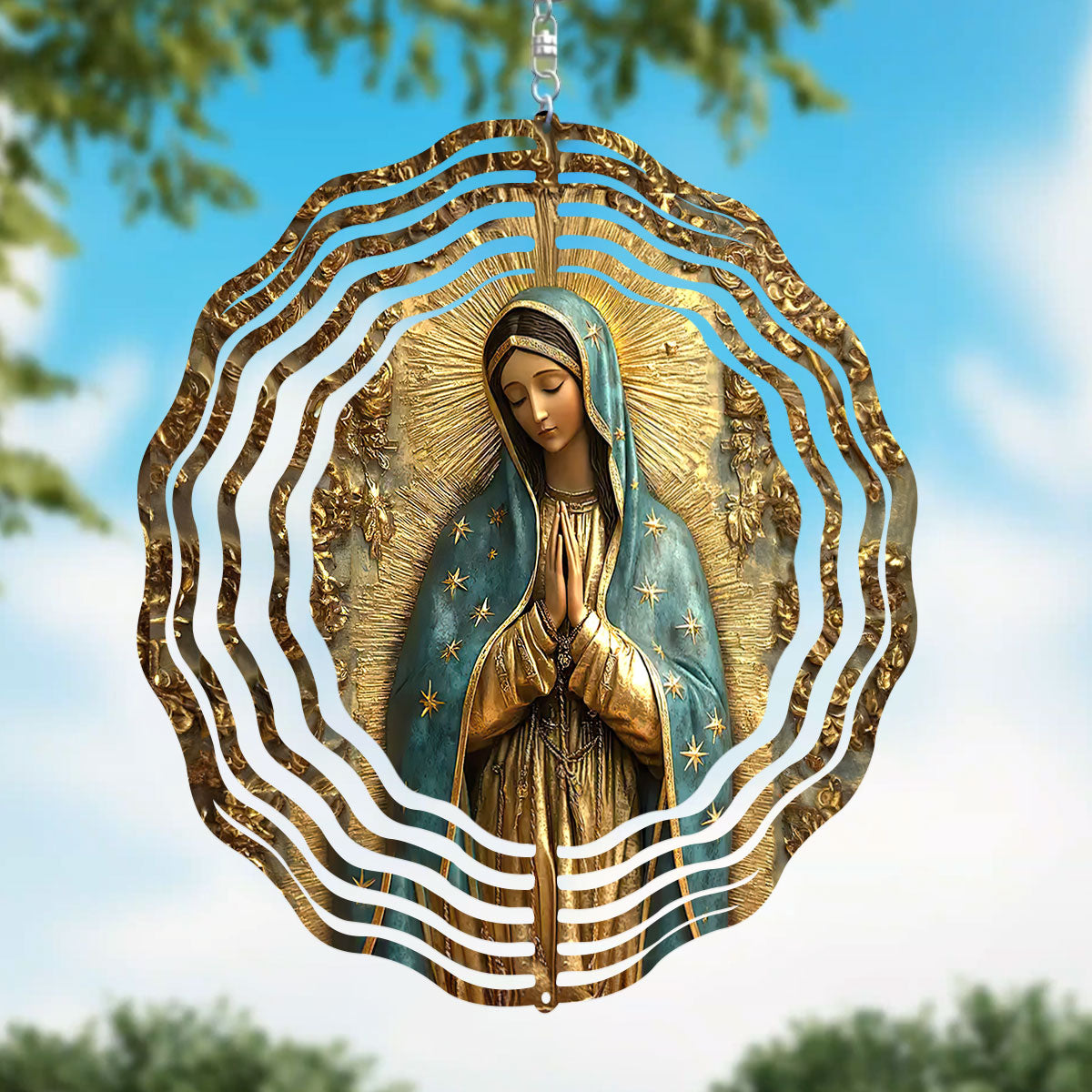 Vintage Style Virgin Mary - Wind Spinners