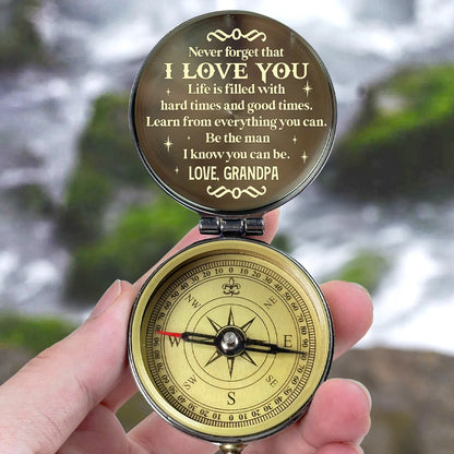 Be The Man I Know You Can Be - Personalized Compass