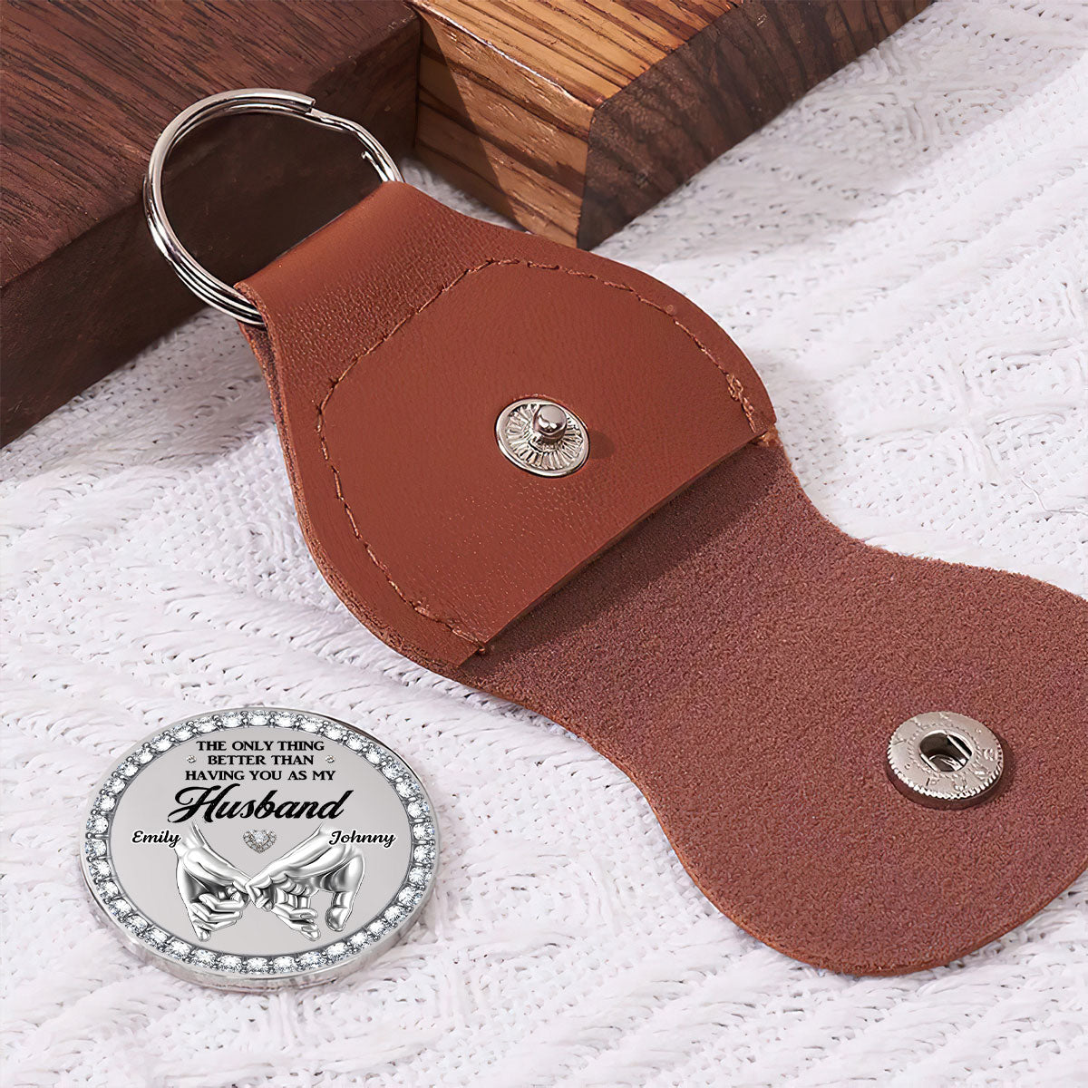 From Husband To Dad Love - Personalized Pocket Hug