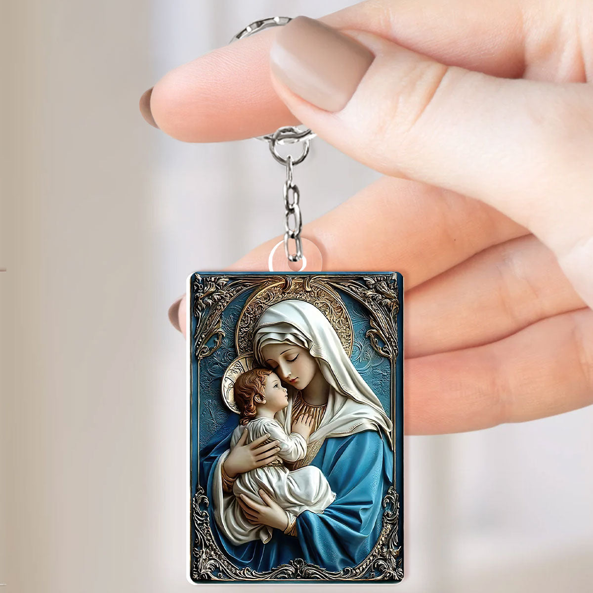 Mary And Jesus - Acrylic Keychain