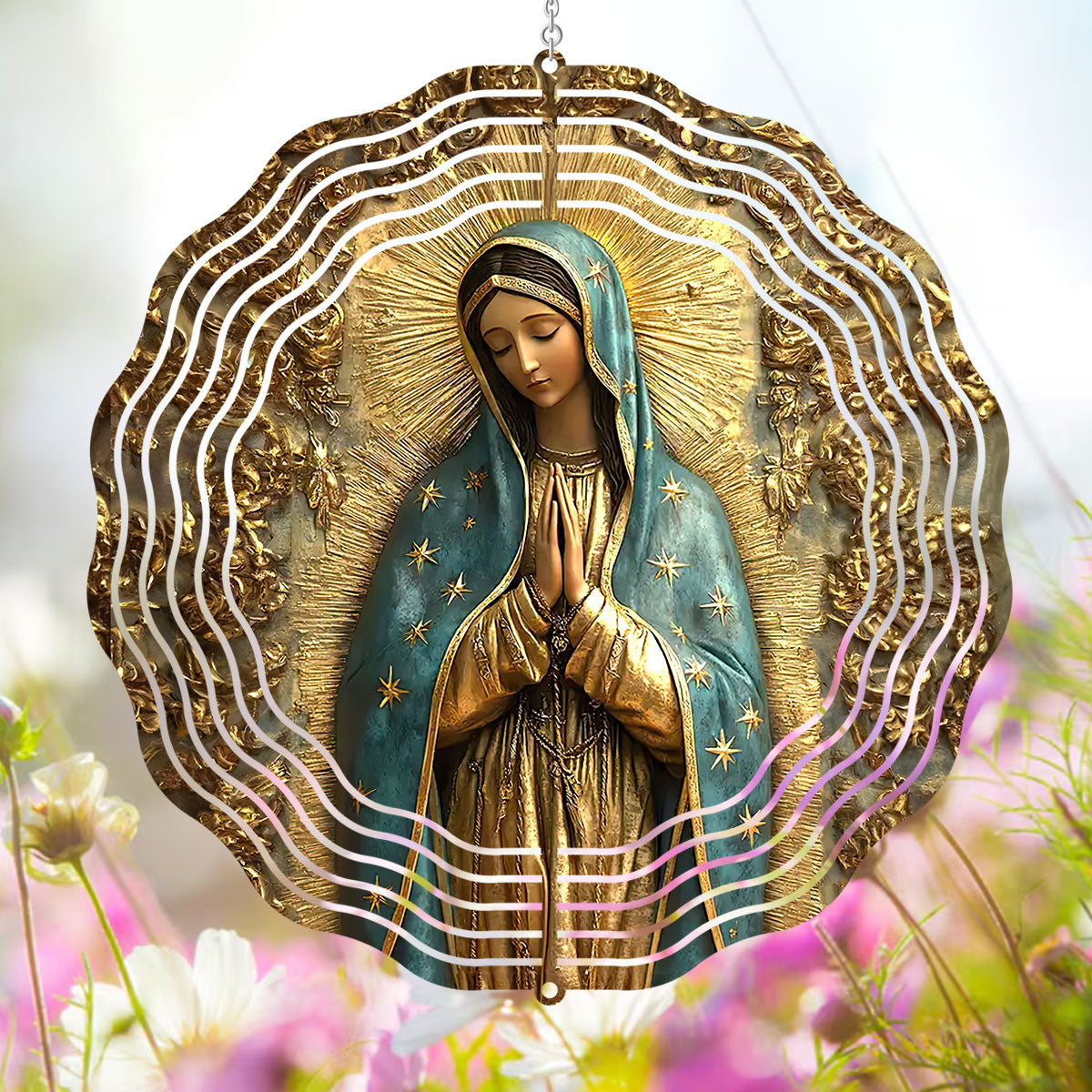 Vintage Style Virgin Mary - Wind Spinners