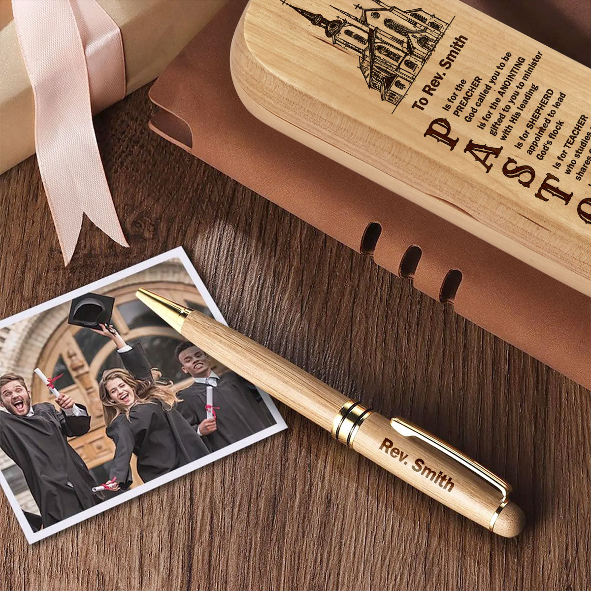 Blessings Of A Shepherd - Personalized Wooden Pen Set