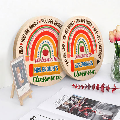 You Are Kind, Smart, Brave And Confident - Personalized Wooden Sign
