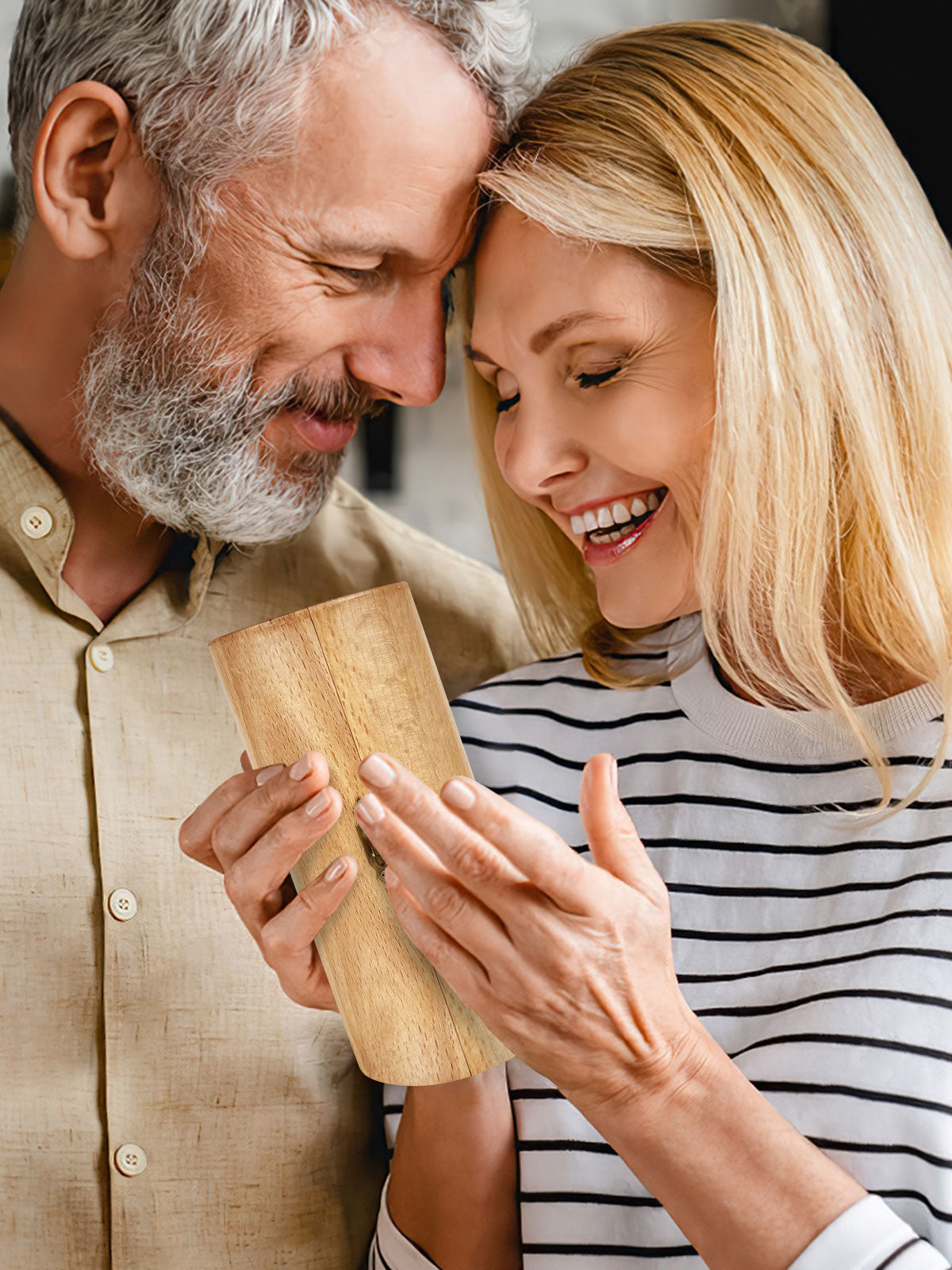 To Our Pastor - Personalized Openable Wooden Cylinder Sculpture of Jesus Christ