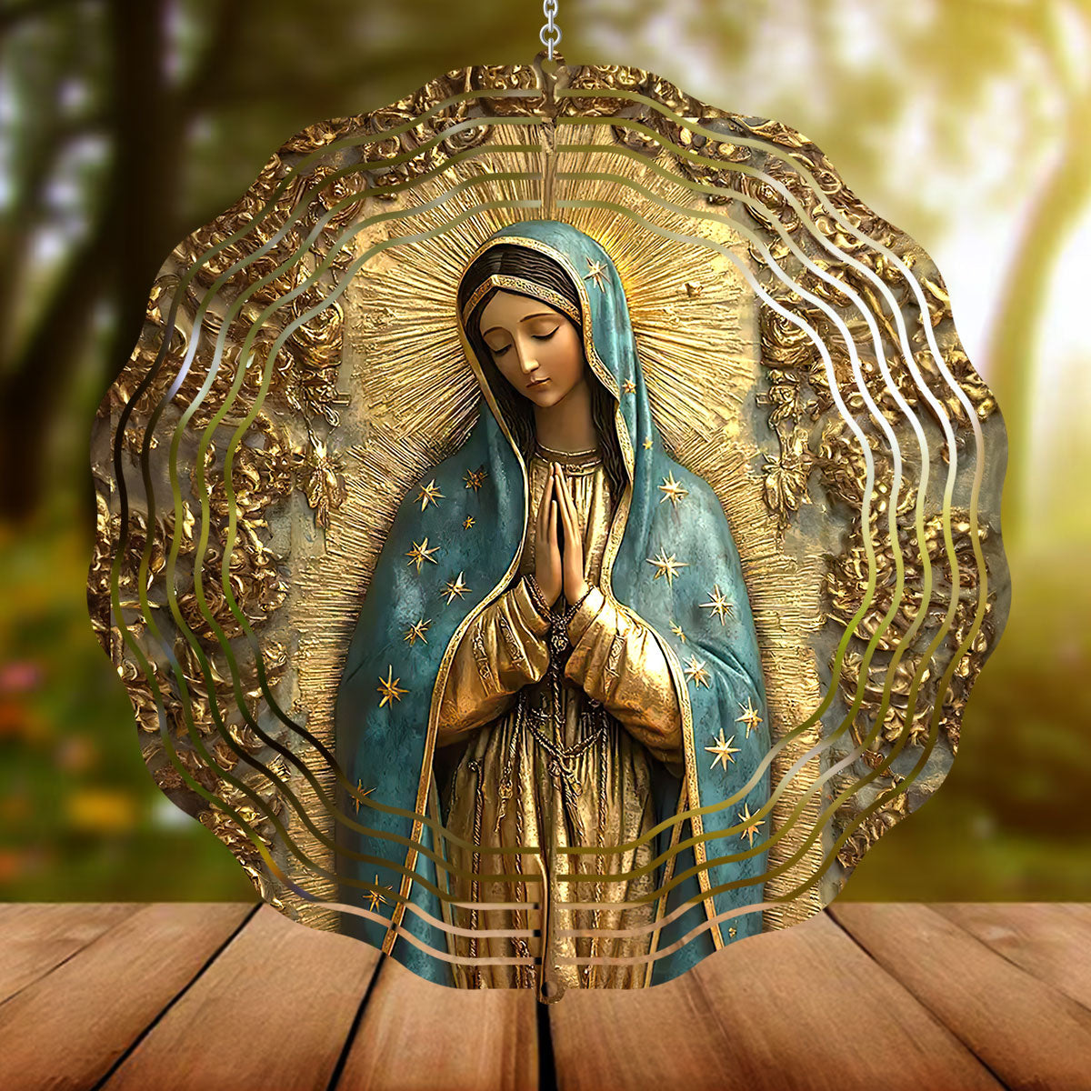 Vintage Style Virgin Mary - Wind Spinners