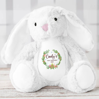 Baby's First Christmas - Personalized Stuffed Bunny