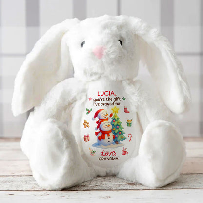 You're The Gift I've Prayed For - Personalized Stuffed Bunny