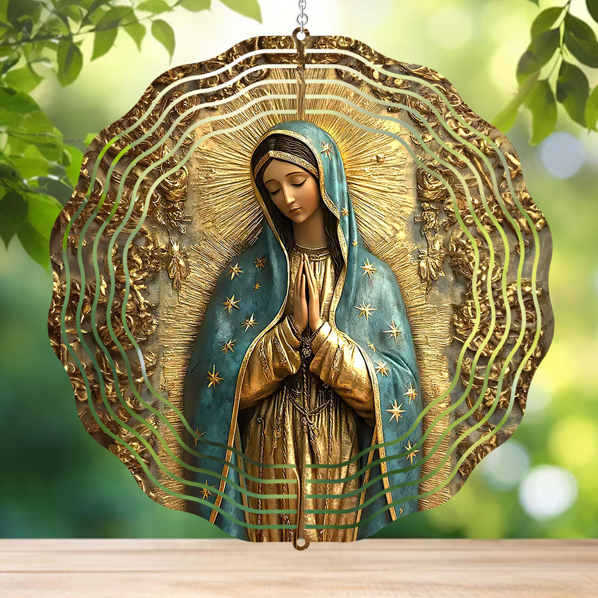 Vintage Style Virgin Mary - Wind Spinners