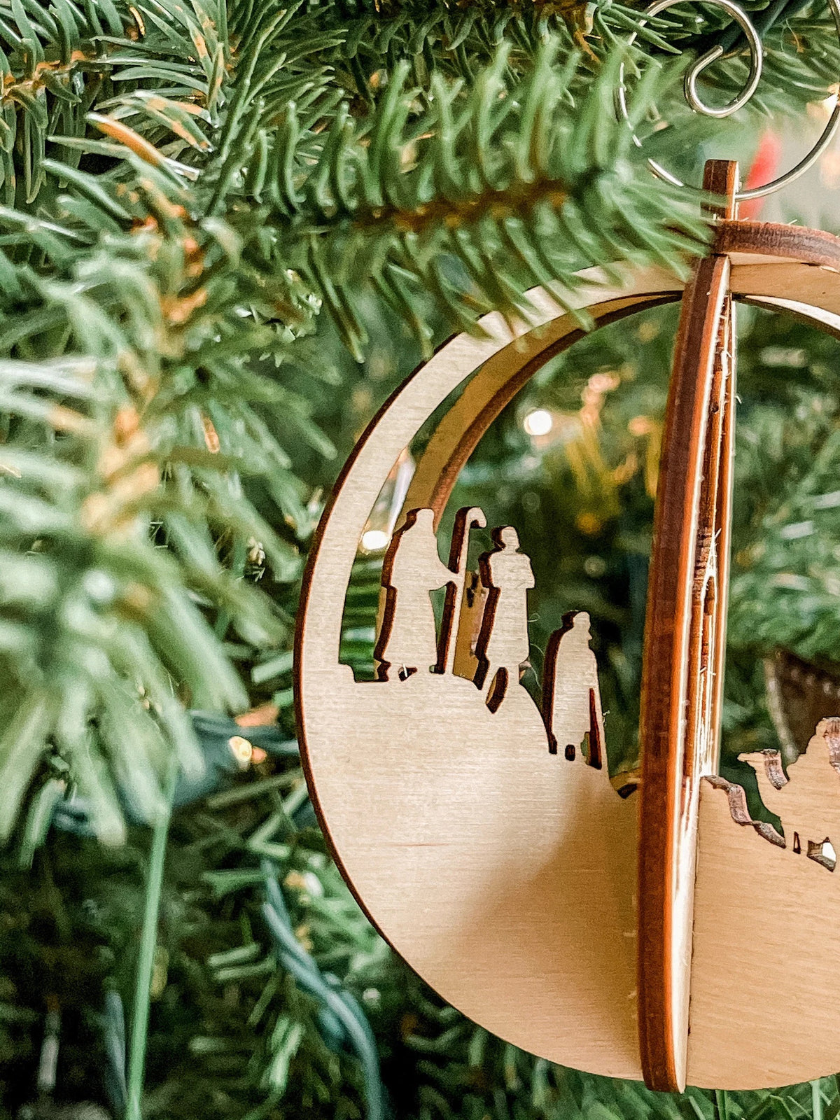 Assemble Nativity Scene Wood Ornament