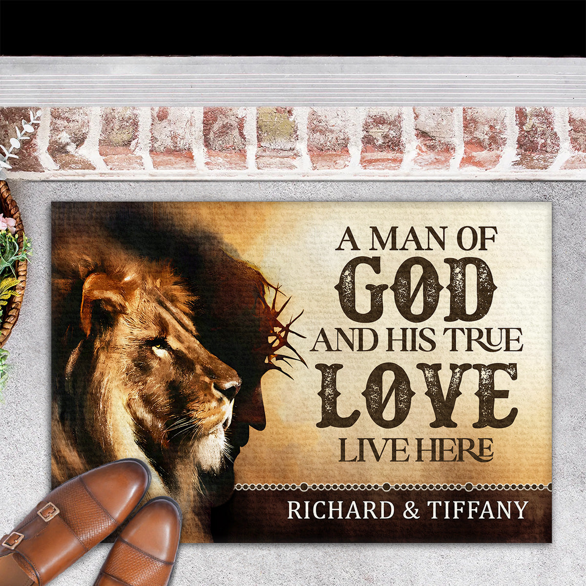 Man Of God - Personalized Doormat