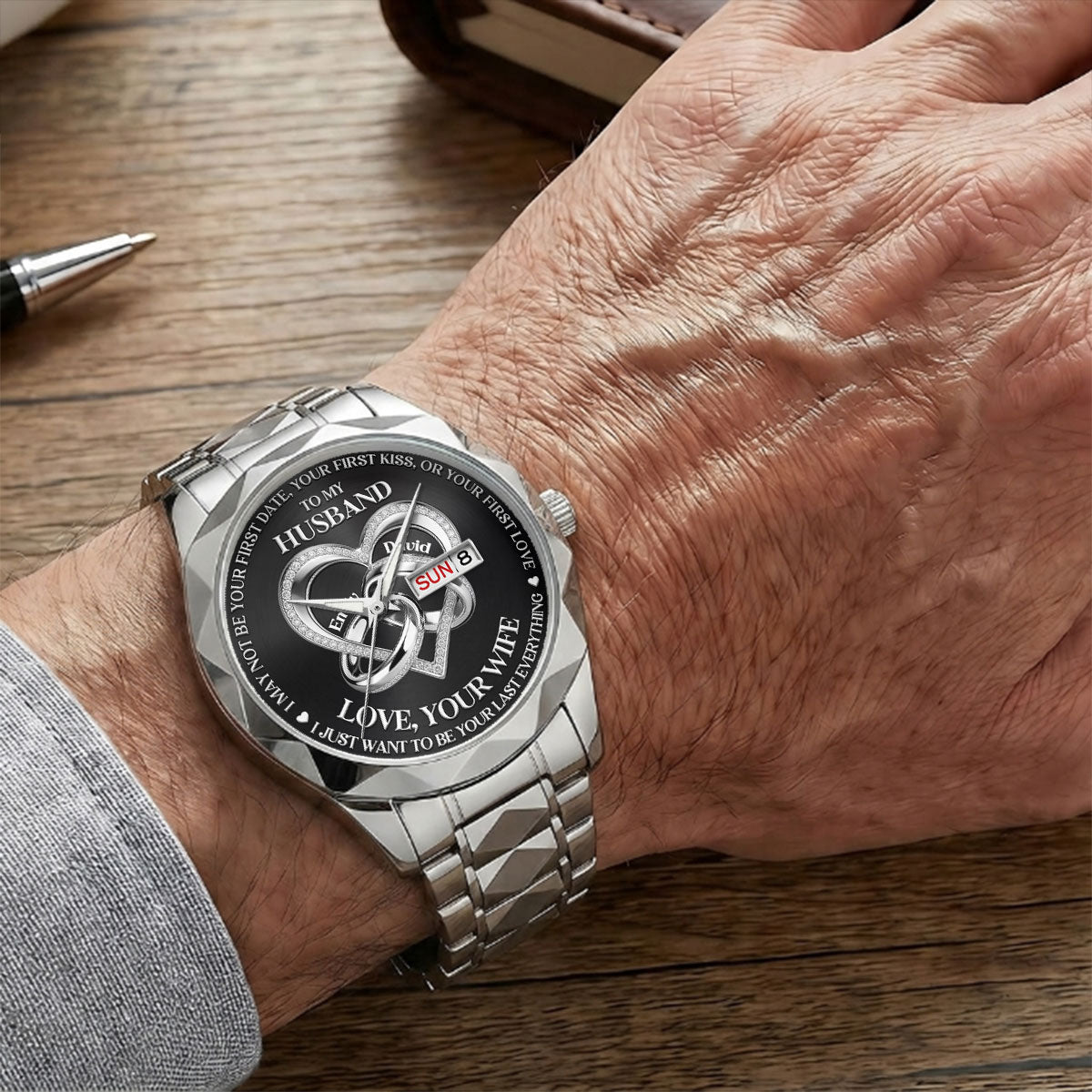 Be Your Last Everything - Personalized Men's Wrist Watch